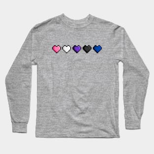 Pride Pixel Hearts Long Sleeve T-Shirt